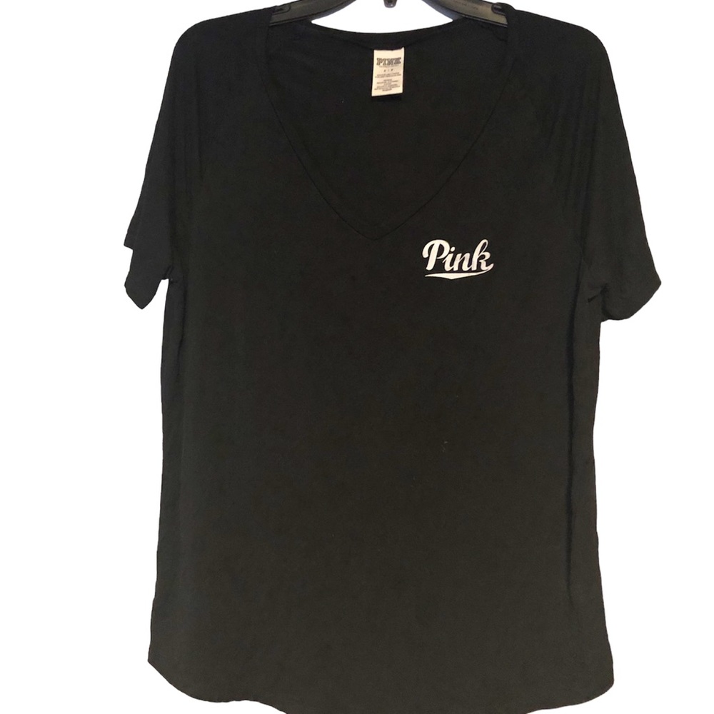 Not for sale Victoria Secret Pink short sleeve black shirt. Size small.